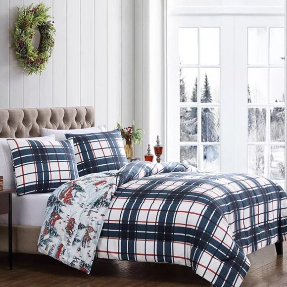 Hallmart Collectibles Holiday Town Square 3-Pc. Comforter Set - Picture 1 of 5